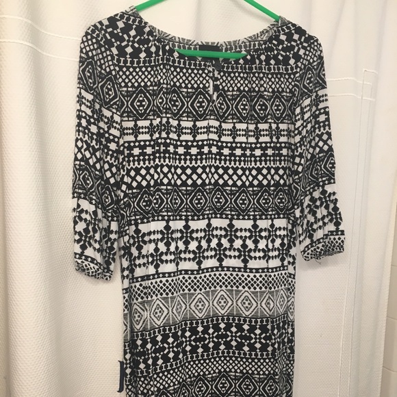 Black & White Mossimo Geometric Print Dress - Picture 1 of 3